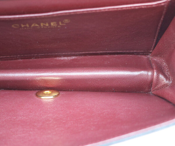 CHANEL シャネル 7番 A03571 黒 ゴールド金具 ターンロック フルフラップ ミニマトラッセ19 ショルダーバッグ