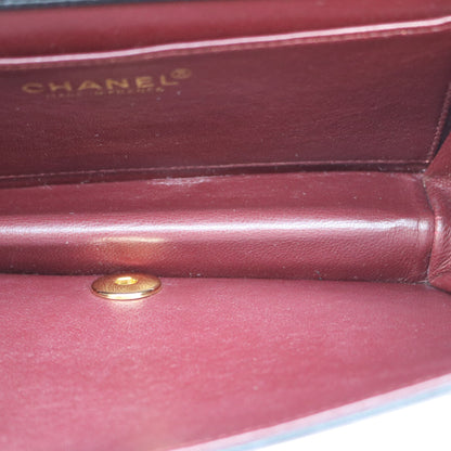 CHANEL シャネル 7番 A03571 黒 ゴールド金具 ターンロック フルフラップ ミニマトラッセ19 ショルダーバッグ