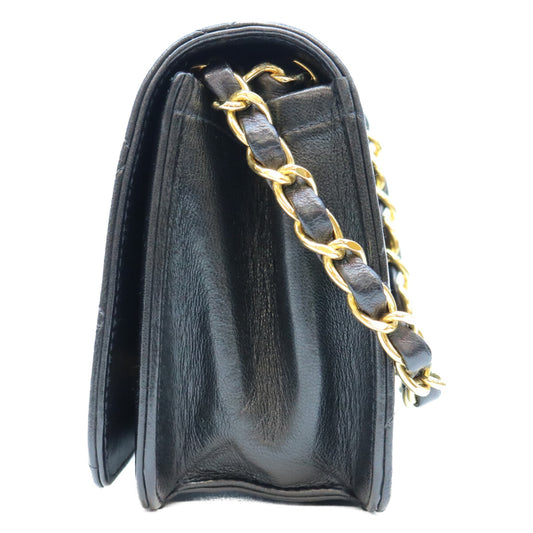 CHANEL シャネル 7番 A03571 黒 ゴールド金具 ターンロック フルフラップ ミニマトラッセ19 ショルダーバッグ