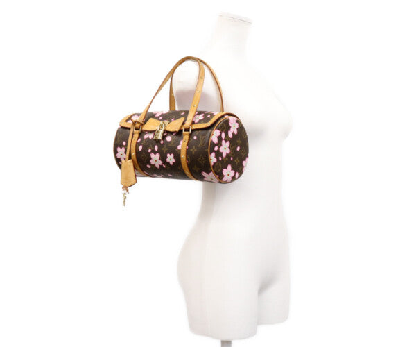 LOUIS VUITTON ルイヴィトン 03年 M92009 モノグラム チェリーブロッサム パピヨン ハンドバッグ