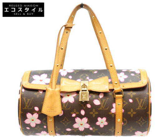 LOUIS VUITTON ルイヴィトン 03年 M92009 モノグラム チェリーブロッサム パピヨン ハンドバッグ