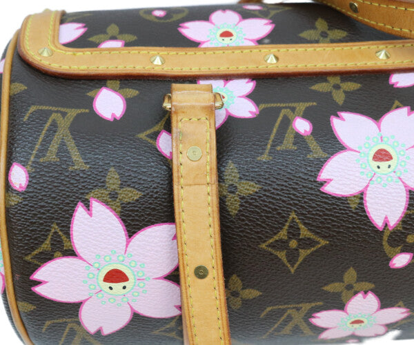 LOUIS VUITTON ルイヴィトン 03年 M92009 モノグラム チェリーブロッサム パピヨン ハンドバッグ