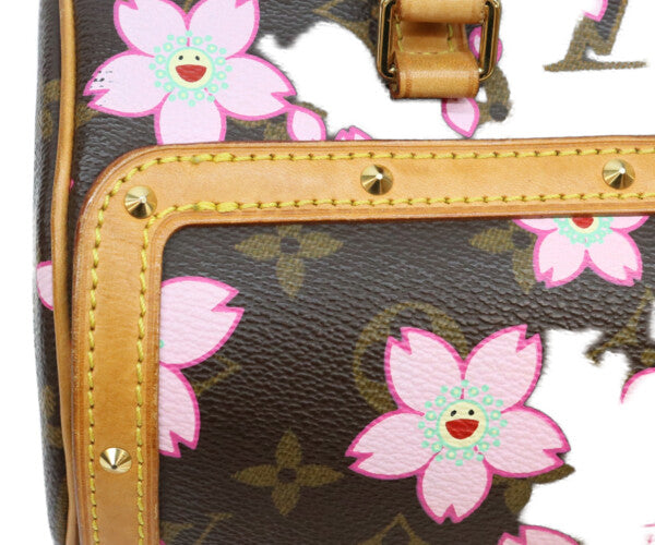 LOUIS VUITTON ルイヴィトン 03年 M92009 モノグラム チェリーブロッサム パピヨン ハンドバッグ
