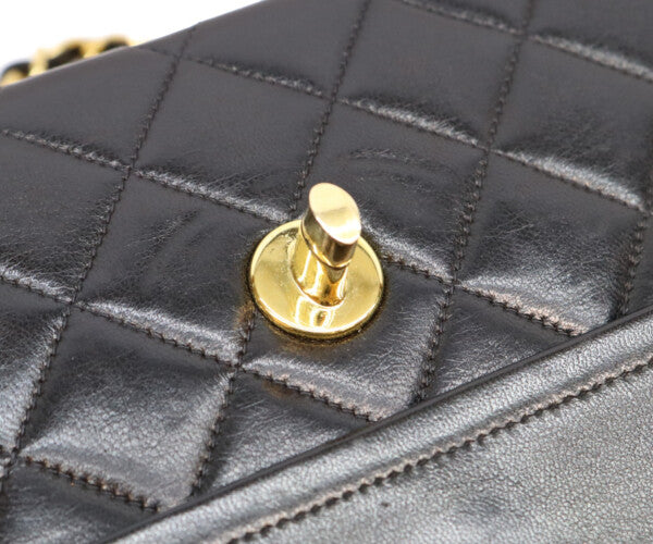 CHANEL シャネル 2番 黒 ラム ダブルフラップ パリ限定 マトラッセ23 チェーンショルダー ショルダーバッグ