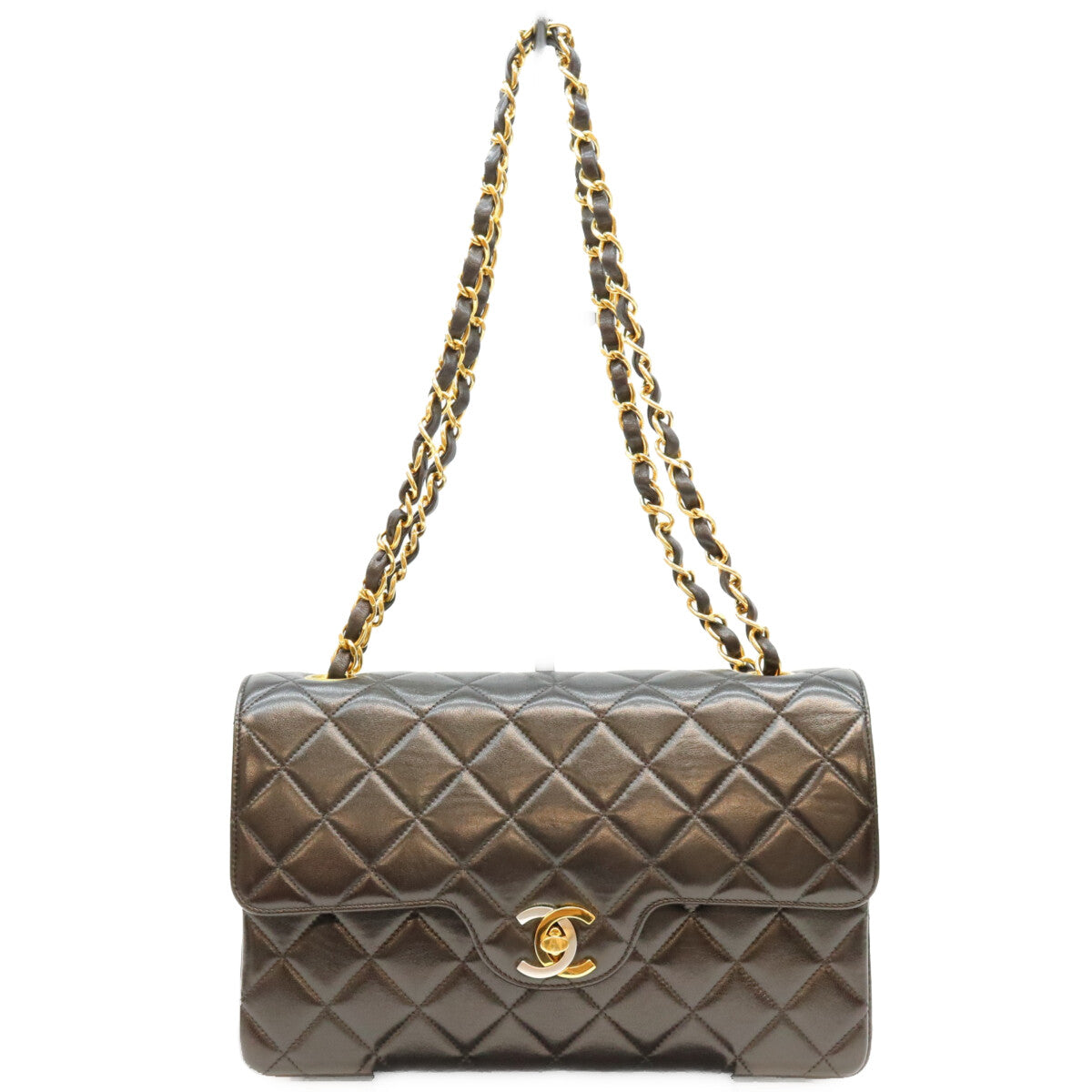 CHANEL シャネル 2番 黒 ラム ダブルフラップ パリ限定 マトラッセ23 チェーンショルダー ショルダーバッグ