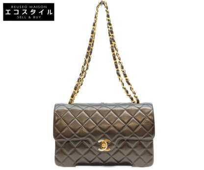 CHANEL シャネル 2番 黒 ラム ダブルフラップ パリ限定 マトラッセ23 チェーンショルダー ショルダーバッグ