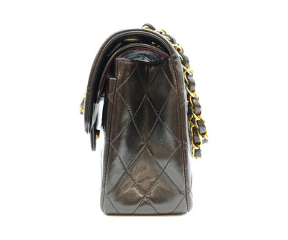 CHANEL シャネル 2番 黒 ラム ダブルフラップ パリ限定 マトラッセ23 チェーンショルダー ショルダーバッグ