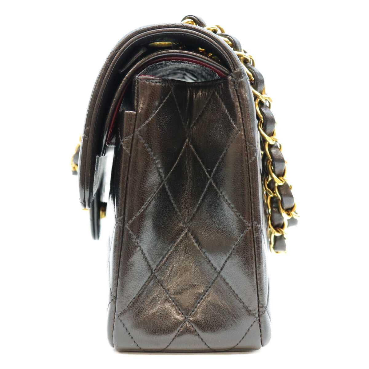 CHANEL シャネル 2番 黒 ラム ダブルフラップ パリ限定 マトラッセ23 チェーンショルダー ショルダーバッグ