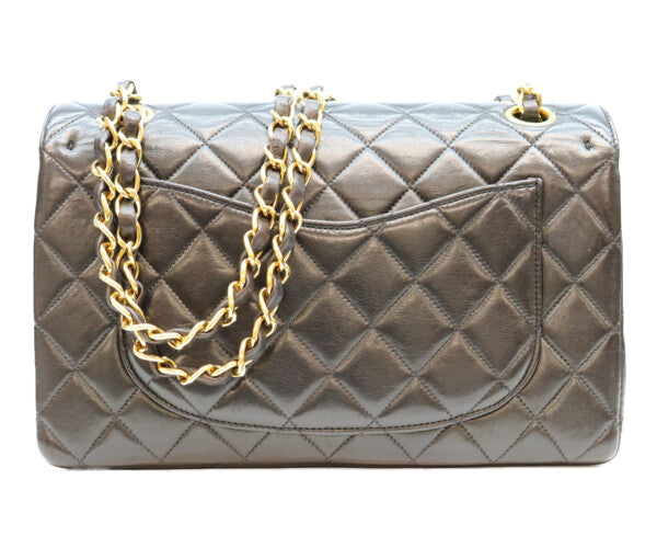 CHANEL シャネル 2番 黒 ラム ダブルフラップ パリ限定 マトラッセ23 チェーンショルダー ショルダーバッグ