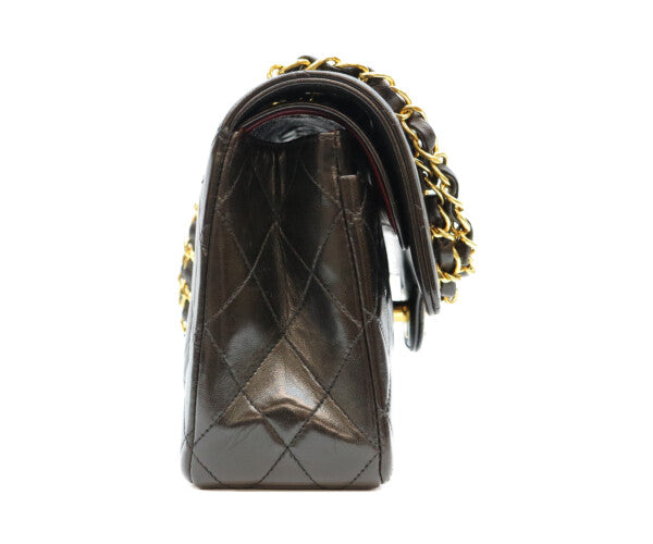 CHANEL シャネル 2番 黒 ラム ダブルフラップ パリ限定 マトラッセ23 チェーンショルダー ショルダーバッグ