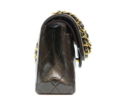 CHANEL シャネル 2番 黒 ラム ダブルフラップ パリ限定 マトラッセ23 チェーンショルダー ショルダーバッグ