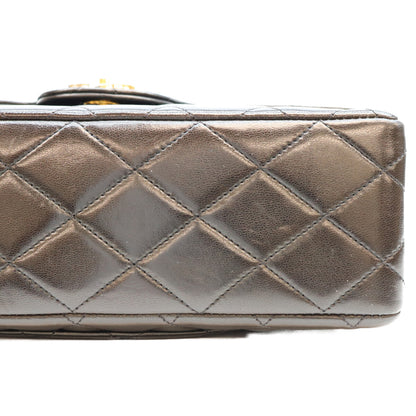 CHANEL シャネル 2番 黒 ラム ダブルフラップ パリ限定 マトラッセ23 チェーンショルダー ショルダーバッグ