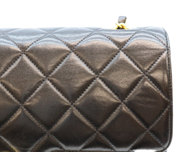 CHANEL シャネル 2番 黒 ラム ダブルフラップ パリ限定 マトラッセ23 チェーンショルダー ショルダーバッグ