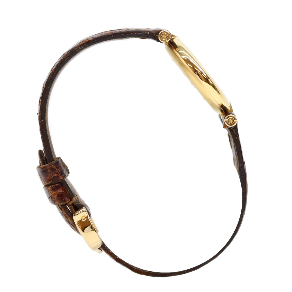 Cartier カルティエ 80-90s 925 マストヴァンドームSM ヴェルメイユ 飛びローマ文字盤 QZ 時計 腕時計