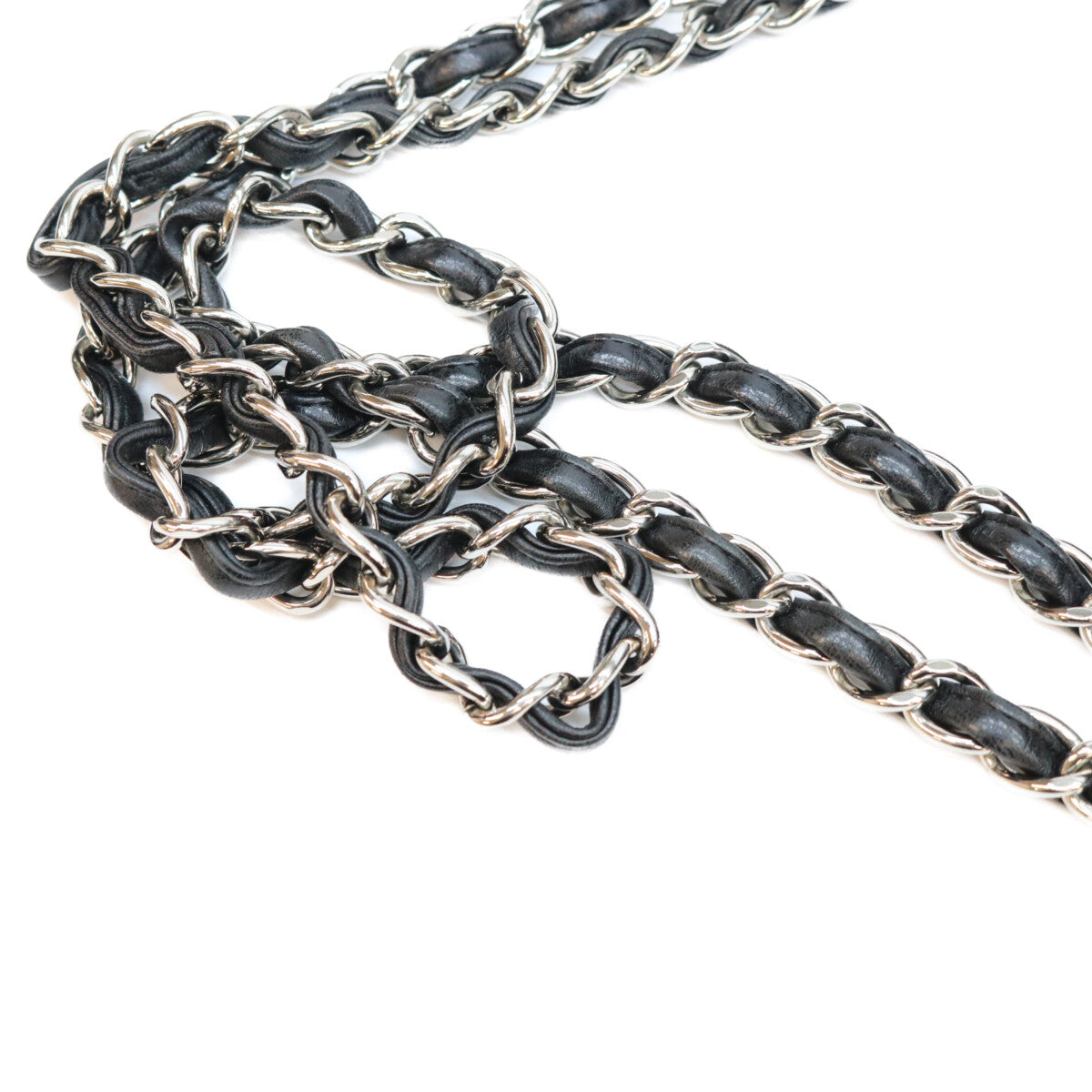CHANEL シャネル 16番 A58600 黒 ラム シルバー金具 ダブルフラップ デカマトラッセ30 バッグ ショルダーバッグ