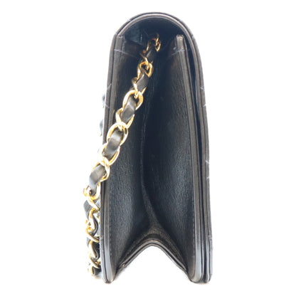 CHANEL シャネル 5番 A03568 黒 ラム フルフラップ ゴールド金具 プッシュロック マトラッセ23 バッグ ショルダーバッグ