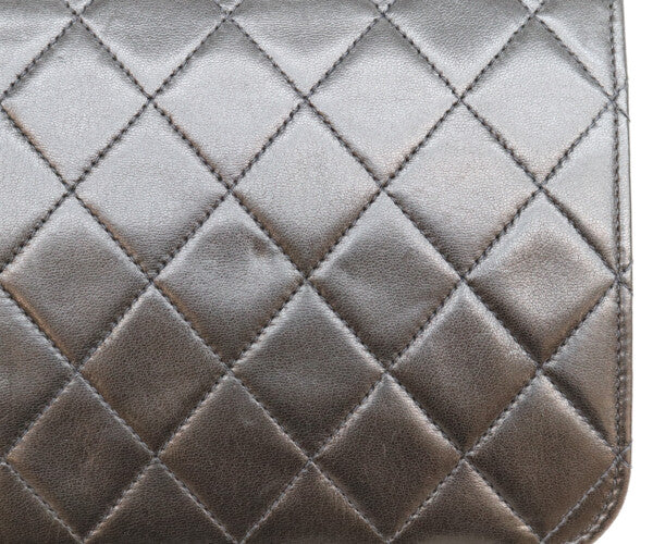 CHANEL シャネル 5番 A03568 黒 ラム フルフラップ G金具 プッシュロック マトラッセ23 バッグ ショルダーバッグ
