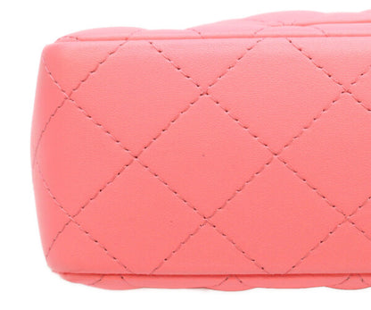 CHANEL シャネル A69900 ピンク ラム ゴールド金具 ミニマトラッセ20 バッグ ショルダーバッグ