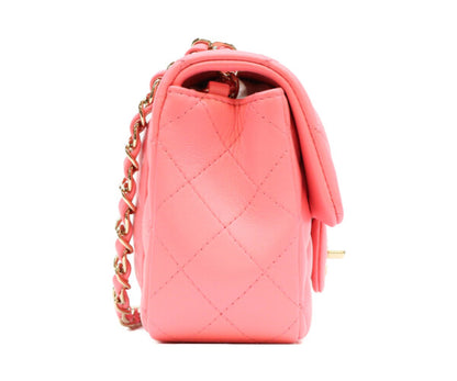 CHANEL シャネル A69900 ピンク ラム ゴールド金具 ミニマトラッセ20 バッグ ショルダーバッグ