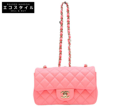 CHANEL シャネル A69900 ピンク ラム ゴールド金具 ミニマトラッセ20 バッグ ショルダーバッグ
