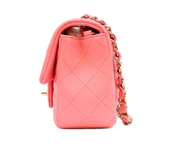 CHANEL シャネル A69900 ピンク ラム ゴールド金具 ミニマトラッセ20 バッグ ショルダーバッグ