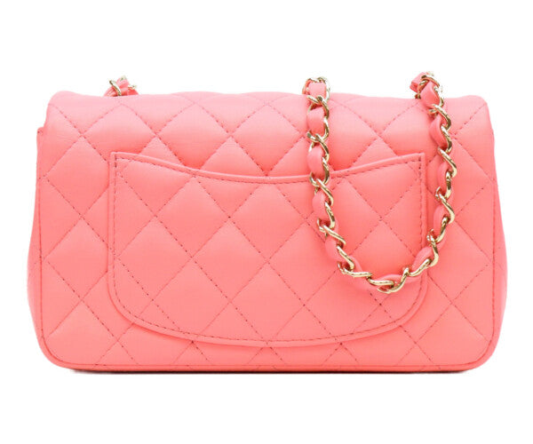 CHANEL シャネル A69900 ピンク ラム ゴールド金具 ミニマトラッセ20 バッグ ショルダーバッグ