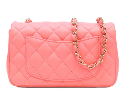 CHANEL シャネル A69900 ピンク ラム ゴールド金具 ミニマトラッセ20 バッグ ショルダーバッグ