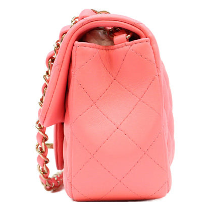 CHANEL シャネル A69900 ピンク ラム ゴールド金具 ミニマトラッセ20 バッグ ショルダーバッグ