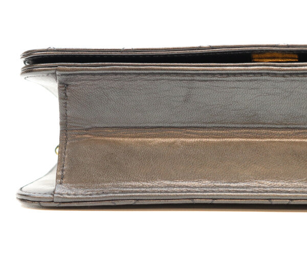 CHANEL シャネル 5番 A03568 黒 ラム フルフラップ G金具 プッシュロック マトラッセ23 バッグ ショルダーバッグ