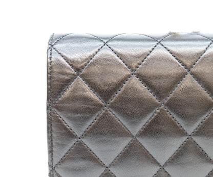 CHANEL シャネル 5番 A03568 黒 ラム フルフラップ G金具 プッシュロック マトラッセ23 バッグ ショルダーバッグ
