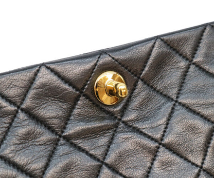 CHANEL シャネル 1番 A03571 黒 ゴールド金具 ターンロック フルフラップ ミニマトラッセ19 ショルダーバッグ