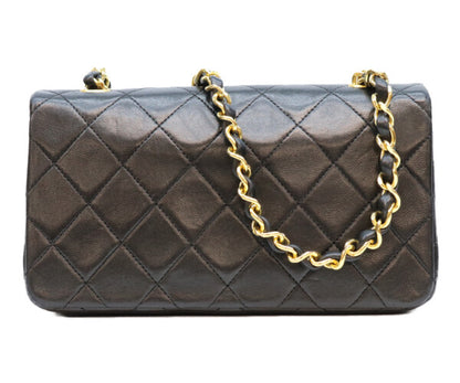CHANEL シャネル 1番 A03571 黒 ゴールド金具 ターンロック フルフラップ ミニマトラッセ19 ショルダーバッグ