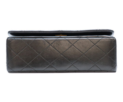 CHANEL シャネル 1番 A03571 黒 ゴールド金具 ターンロック フルフラップ ミニマトラッセ19 ショルダーバッグ