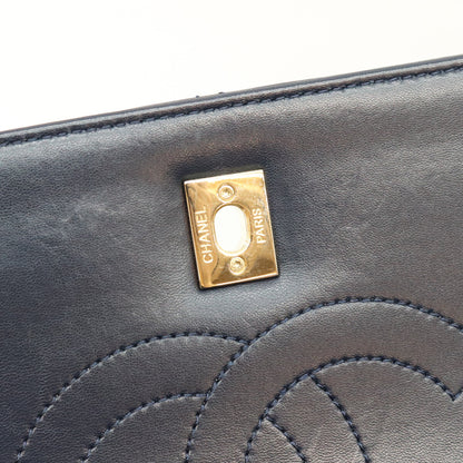 CHANEL シャネル 28番 A69923 黒 ラムスキン ゴールド金具 トレンディCC 2WAY バッグ ショルダーバッグ