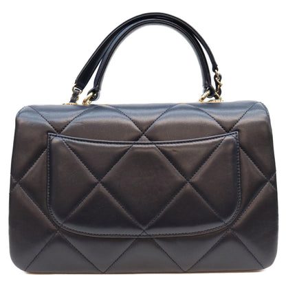 CHANEL シャネル 28番 A69923 黒 ラムスキン ゴールド金具 トレンディCC 2WAY バッグ ショルダーバッグ