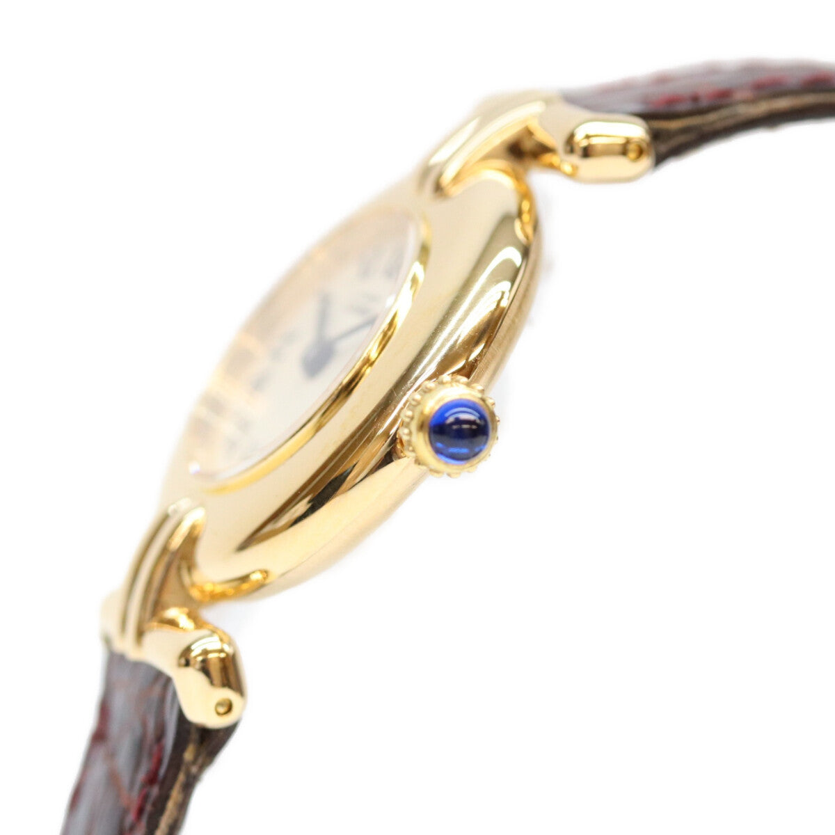 Cartier カルティエ 94年 W1000653 925 マストコリゼSM ヴェルメイユ アイボリーローマ文字盤 QZ 時計 腕時計