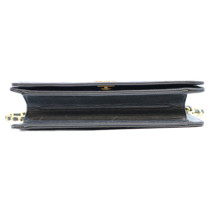CHANEL シャネル 5番 A03568 黒 ラム フルフラップ G金具 プッシュロック マトラッセ23 バッグ ショルダーバッグ
