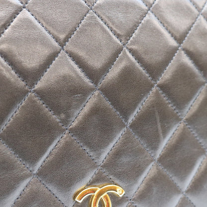 CHANEL シャネル 5番 A03568 黒 ラム フルフラップ G金具 プッシュロック マトラッセ23 バッグ ショルダーバッグ