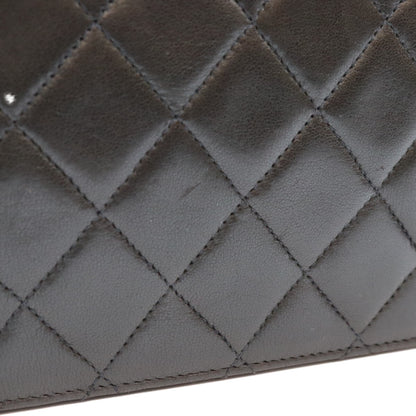 CHANEL シャネル 5番 A03568 黒 ラム フルフラップ G金具 プッシュロック マトラッセ23 バッグ ショルダーバッグ