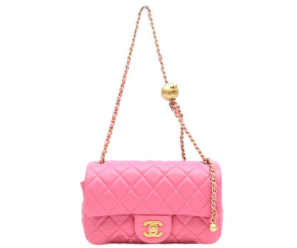 CHANEL シャネル 29番 AS1787 ピンク ラム ゴールド金具 パールクラッシュ/ココボール ミニマトラッセ20 バッグ ショルダーバッグ