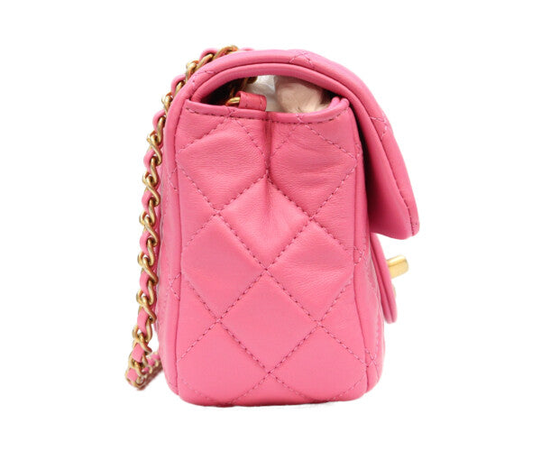 CHANEL シャネル 29番 AS1787 ピンク ラム ゴールド金具 パールクラッシュ/ココボール ミニマトラッセ20 バッグ ショルダーバッグ