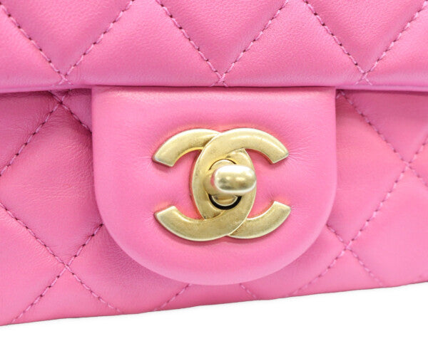 CHANEL シャネル 29番 AS1787 ピンク ラム ゴールド金具 パールクラッシュ/ココボール ミニマトラッセ20 バッグ ショルダーバッグ