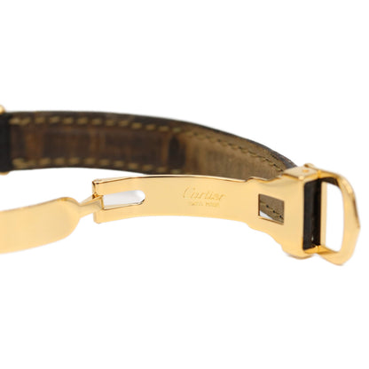 Cartier カルティエ 80-90s 925 マストコリゼSMヴェルメイユ センターグレイ文字盤 QZ 時計 腕時計