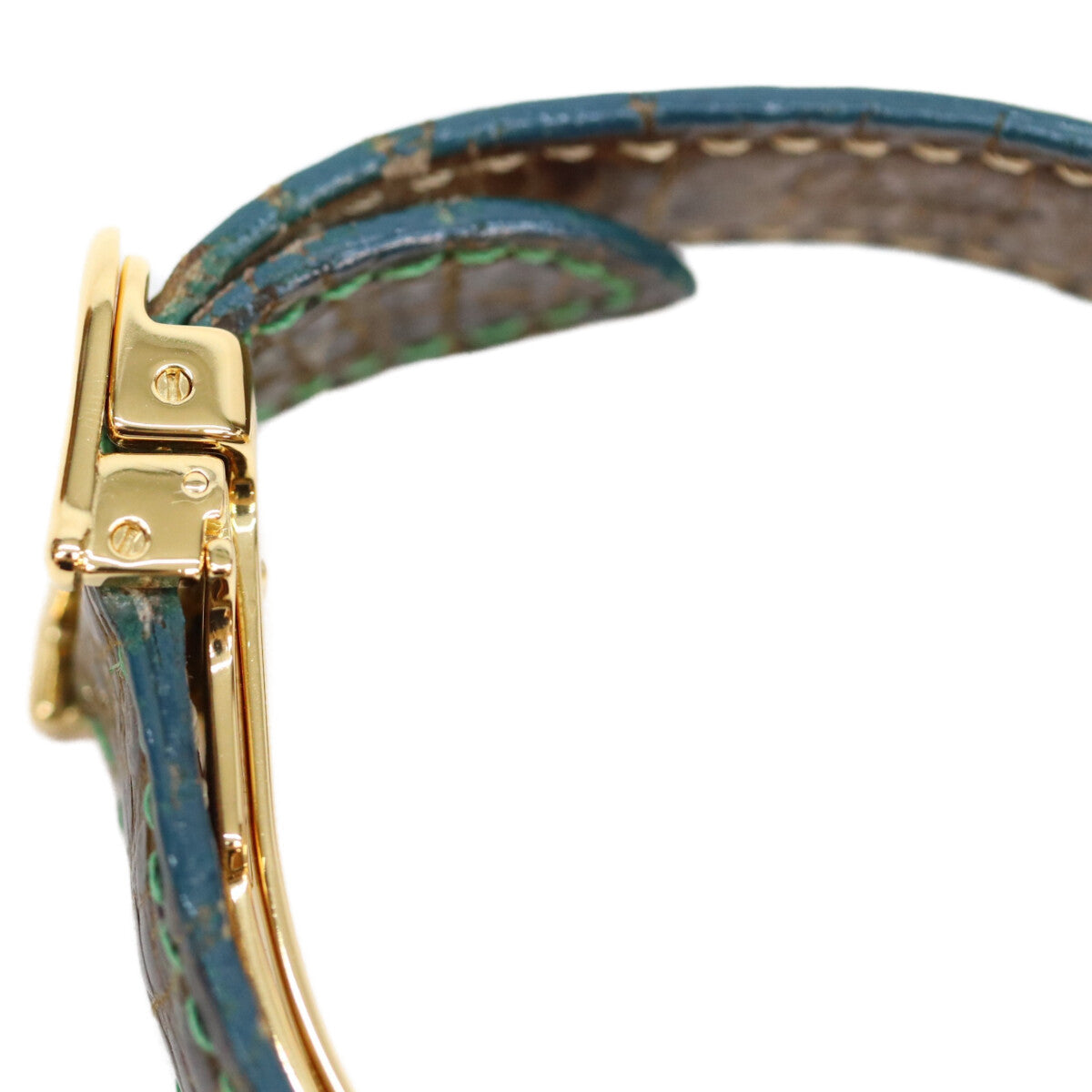 Cartier カルティエ 94s 925 マストヴァンドームSM ヴェルメイユ クロコ シルバーオパラン文字盤 QZ 時計 腕時計
