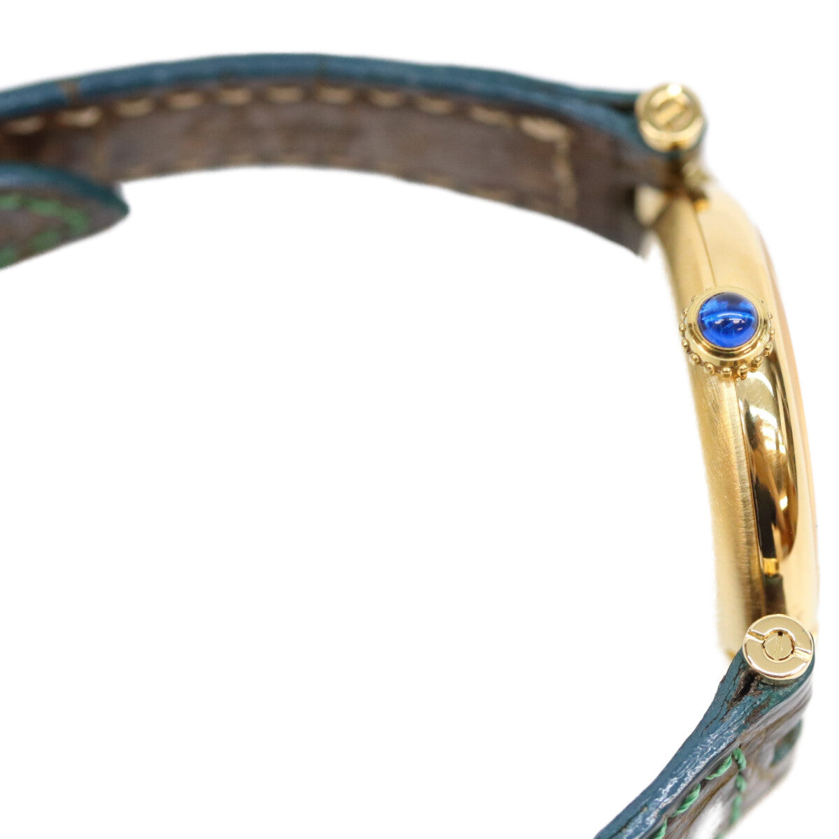 Cartier カルティエ 94s 925 マストヴァンドームSM ヴェルメイユ クロコ シルバーオパラン文字盤 QZ 時計 腕時計