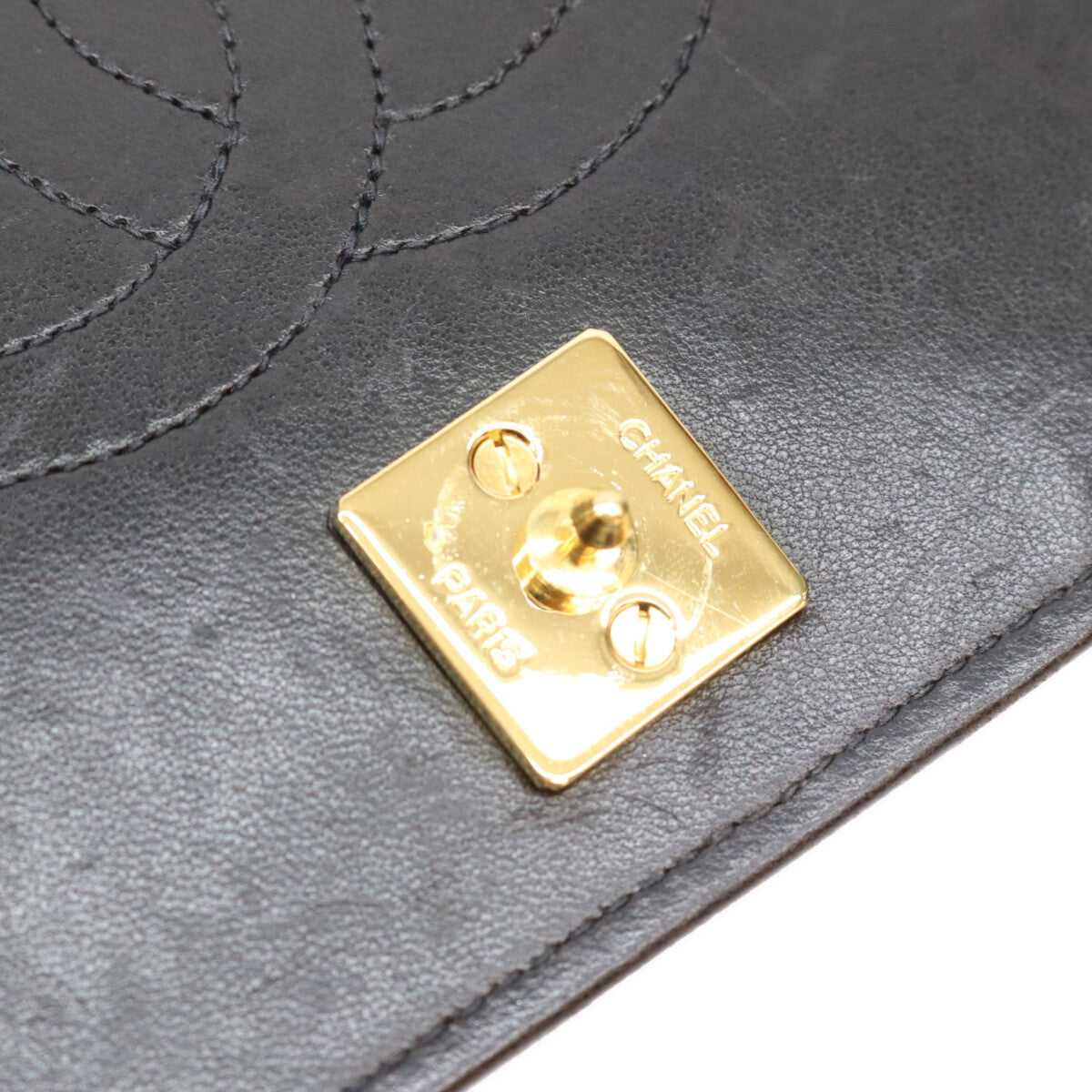 CHANEL シャネル No. 5 A03568 black lambskin full-flap gold-fittings push-lock Matelassé 23 bag shoulder bag