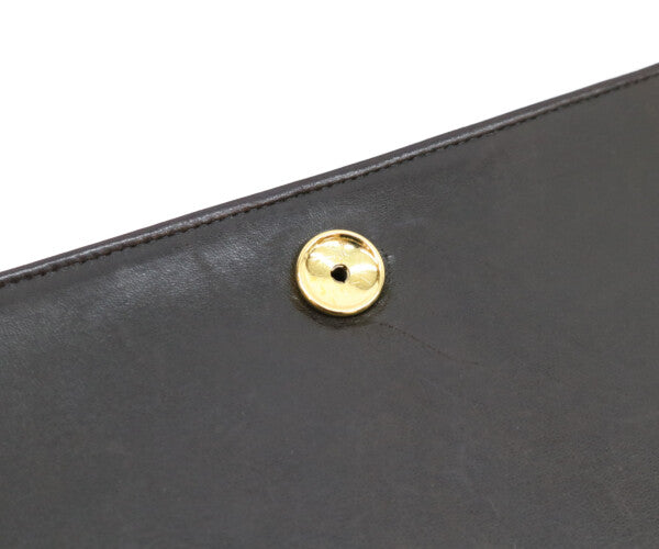 CHANEL シャネル 5番 A03568 黒 ラム フルフラップ G金具 プッシュロック マトラッセ23 バッグ ショルダーバッグ