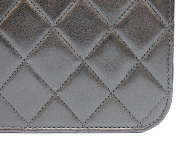 CHANEL シャネル 5番 A03568 黒 ラム フルフラップ G金具 プッシュロック マトラッセ23 バッグ ショルダーバッグ