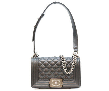 CHANEL シャネル 29番 A67085 黒 キャビア シルバー金具 ボーイシャネル20スモール バッグ ショルダーバッグ