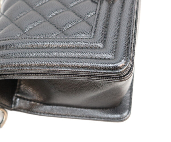 CHANEL シャネル 29番 A67085 黒 キャビア シルバー金具 ボーイシャネル20スモール バッグ ショルダーバッグ